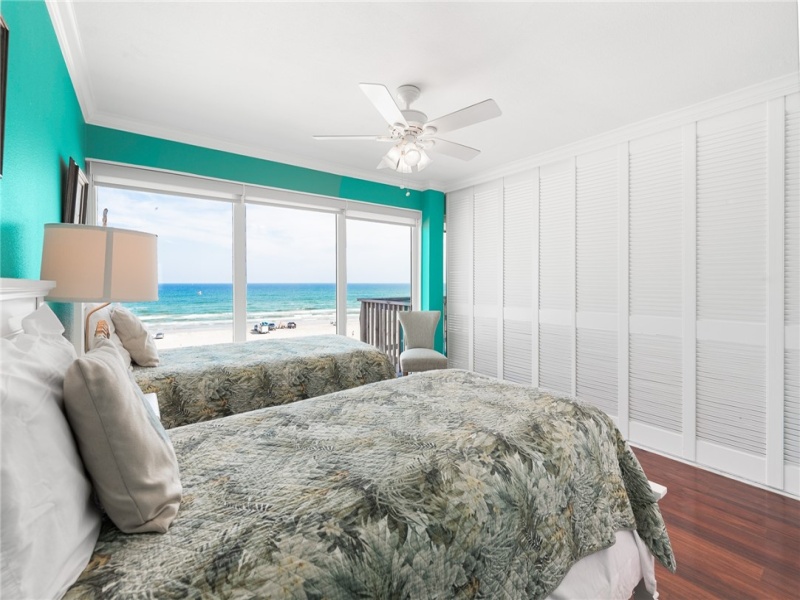 1st Guest Bedroom with Beach & Gulf Views...