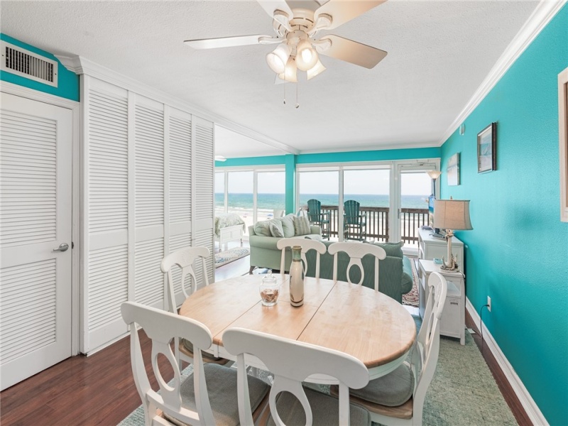 Dining Area with Views! Wood Flooring