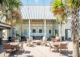 Outdoor dining at Black Marlin or enjoy a cocktail at Reds