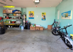 The garage has plenty of room for your beach toys and extra storage