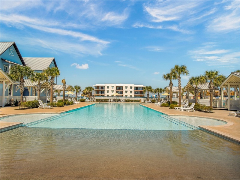 View toward the condo building