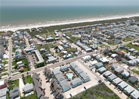 Drone pictures of complex with Gulf of Mexico in background,