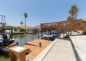 cleaning station, party deck,  kayak launch