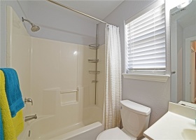Bathroom 2 with large linen closet
