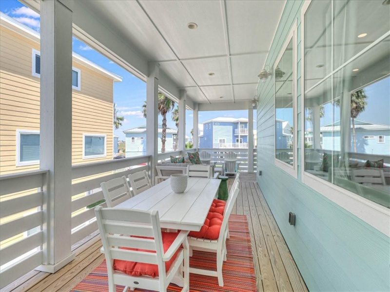 Wrap around porch on second level