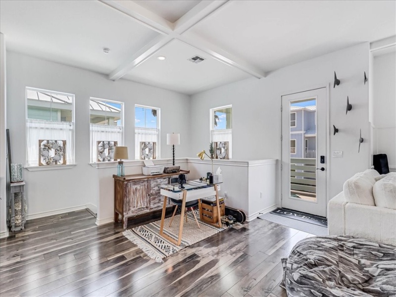Office area in great room