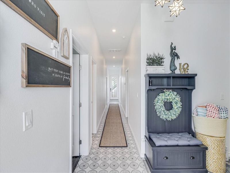 First floor entry