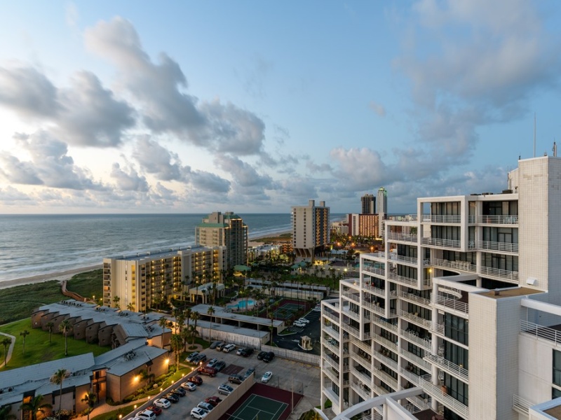 Wrap-Around Balcony View of the Beach