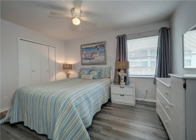 Bedroom offers just the right amount of space for your guests.