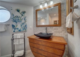 Check out the vanity. The details are beautiful in this condo.
