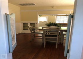 VIEW OF DINING ROOM FROM KITCHEN