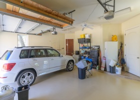 2 car garage--closet door is elevator shaft